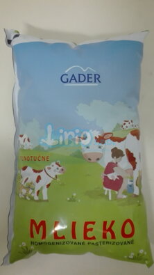 Mlieko plnotučné 1l - GADER