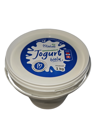 Smotanový jogurt biely 10% 1kg kýblik