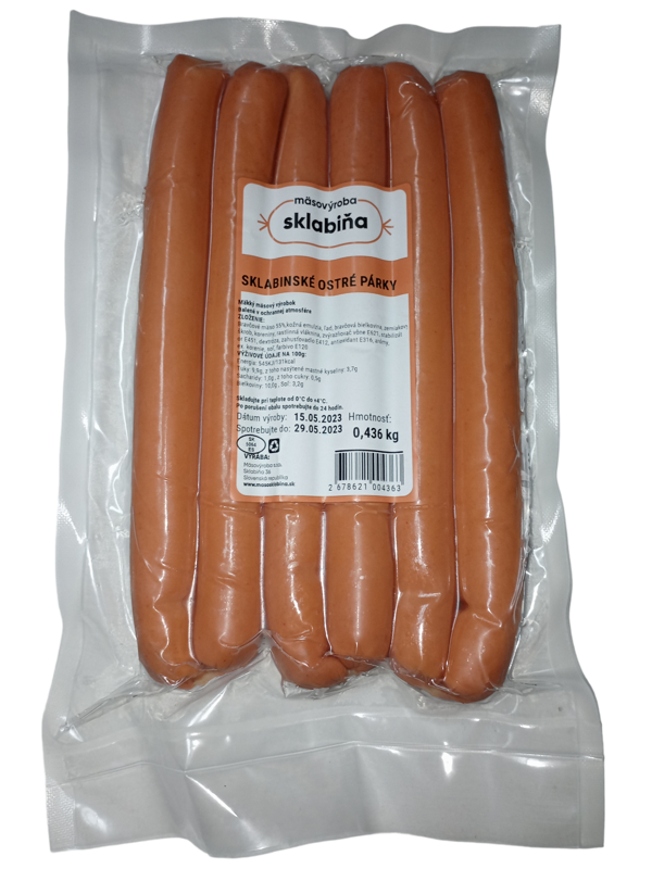 Sklabinské ostré párky cca 400g