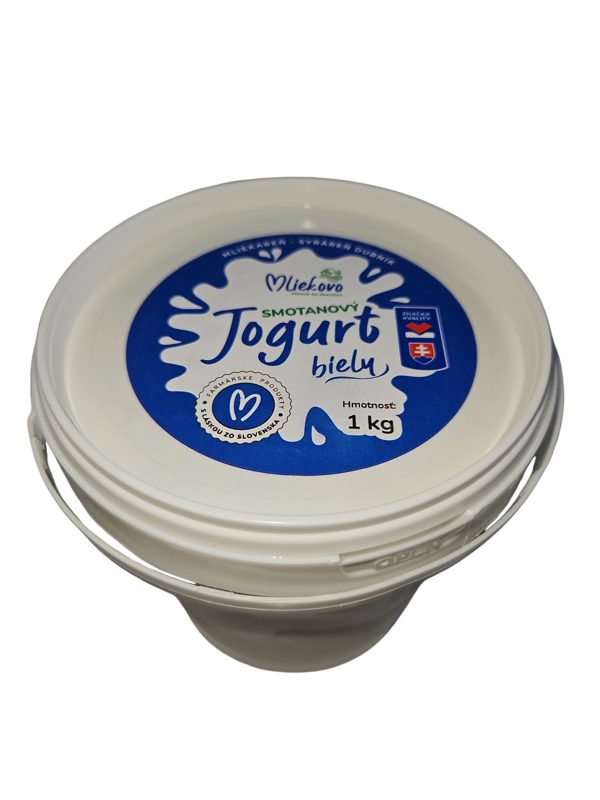 Smotanový jogurt biely 10% 1kg kýblik