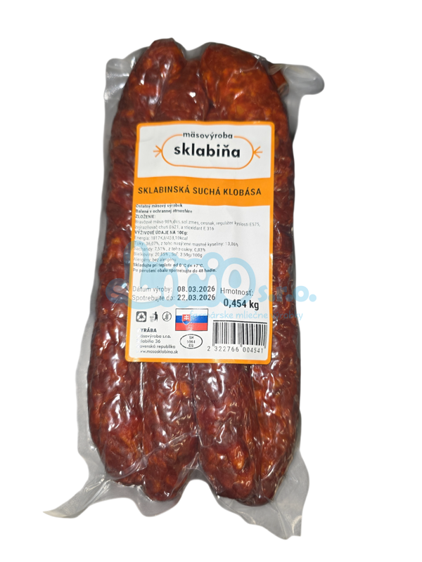 Sklabinská suchá klobása cca 400g
